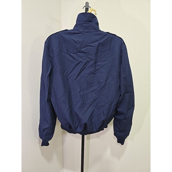 USAF Air Force Mens 42XL Lightweight Jacket Lined Navy Blue Military Embroidered - Picture 6 of 9